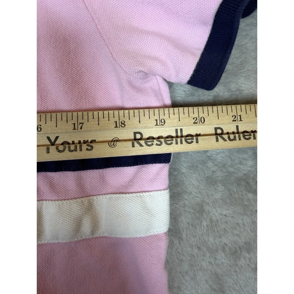 Polo Ralph Lauren Custom Slim Fit Polo Shirt Women's M Pink Big Pony Rugby USA